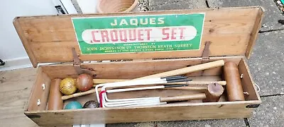 Jaques Of London 125 Vintage Croquet Set - Good Condition + Extras • £200
