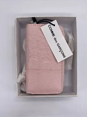 COMME DES GARÇONS Pink Animal Print Patchwork Mini Wallet Coin Purse • $59.39