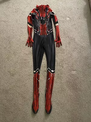 Spandex MCU Iron Spider Costume - Adult Male Size L - Attached Shoes • $95