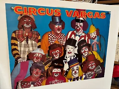 Vintage Circus Vargas Poster 18 X24  A Full Dozen Of Their Finest Clowns • $9.77