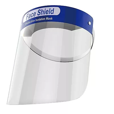 Face Shield Full Face Visor Transparent Mask Clear Plastic Shields 1-10 Pack • £3.59