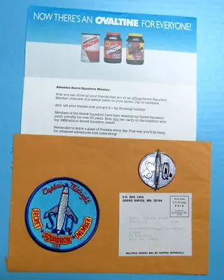 1955 Capt.  Midnight Secret Squadron Decoder Pin & 1989 Sq Member Patch & Letter • $64.95