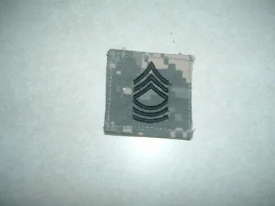 Military Patch Us Army Msg Master Sergeant Rank With Hook & Loop Back For Acus  • $1.99