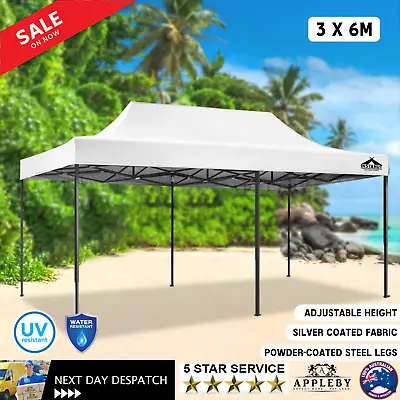 3X6M Outdoor Gazebo White Garden Market Canopy Pop Up Shelter Party Tent Carport • $233.85