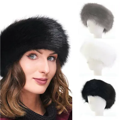 £5.99 • Buy Women Faux Faux Fur Snow Hat Russian Winter Warmer Ear Cap Winter Headbands Ski