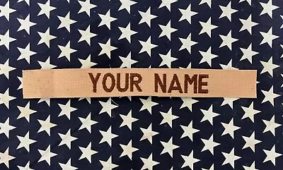Custom Air Force Military Desert Name Tape Embroidered Name Patch Ready To Sew • $6.75