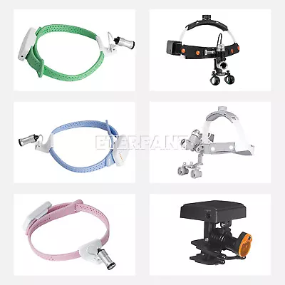 ETERFANT Dental Headband Loupes Surgical Binocular Glass Medical &LED Head Light • $130.50