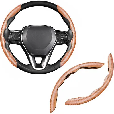 Carbon Fiber Universal Car Steering Wheel Booster Cover Non-Slip Car Accessory • $9.59