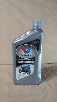 Valvoline 4-Stroke Motorcycle Full Synthetic SAE 20W-50 Motor Oil 1 QT. • $6.50