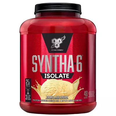 BSN Syntha-6 100% Whey Protein Isolate 4.02 Lb (1.82 Kg) Vanilla Ice Cream • $129.90