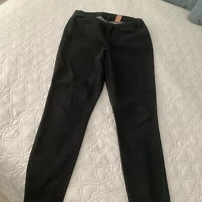 Miracle Body Black Jeans Jeggings Elastic Waist Pull On Size 12 • $8