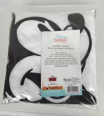 MICKEY MOUSE Photo Op Fitted Crib Sheet NEW Disney Baby Brand Picture Backdrop • $19.90