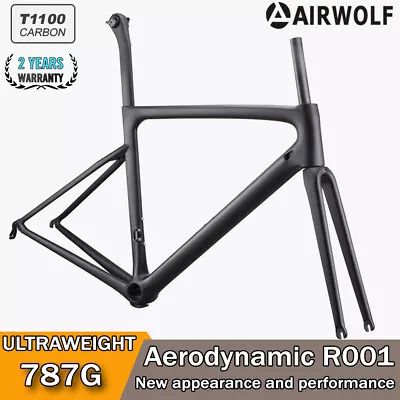 AIRWOLF T1100 Carbon Super Light 787g Road Bike Carbon Frame 700C Racing Bicycle • $499.99