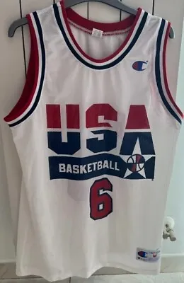 £90 • Buy NWOT Champion USA 1992 Patrick Ewing Dream Team NBA Jersey Medium 44 #6 Jordan