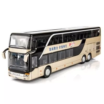 HOT 1:32 Alloy Bus Pull Back Model With Music Light Diecast Toy Vehicle • $34.99