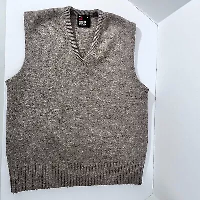 Vintage Robert Bruce Brown V Neck Sweater Vest Mens Medium • $10.99