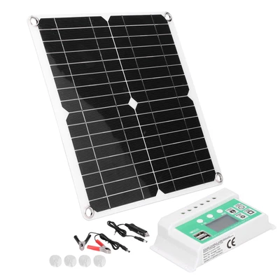 £31.42 • Buy 40W 18V Monocrystalline Silicon Flexible Solar Panel With 20A Solar Charge