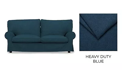 EKTORP 2 Seat IKEA Sofa Cover - Heavy Duty / Blue • £196