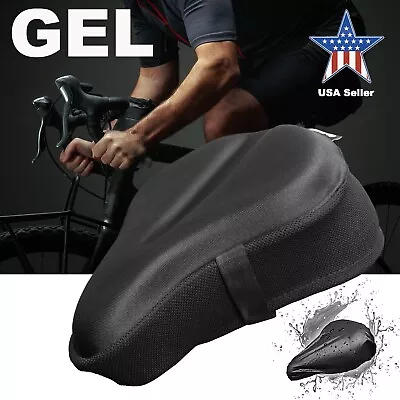 EVOKE DRIVE Gel Bike Seat Cushion Cover Compatible With Peloton Stationary Spin • $10.99
