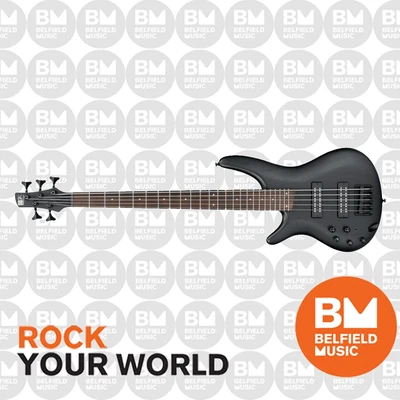 $879 • Buy Ibanez SR305EBL Bass Guitar 5-String Left Handed Weathered Black - SR305EBLWK