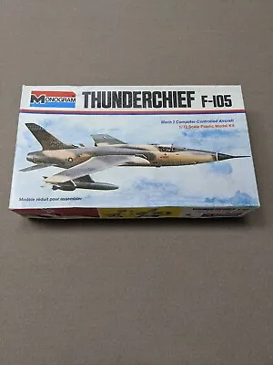 Monogram Thunderchief F-105 1:72  Scale Plastic Model Kit ( Vintage) 1973  • $34.99