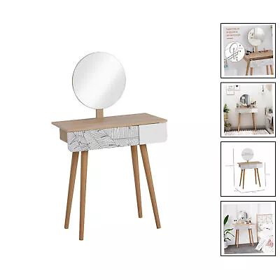 Wooden Nordic Dressing Table / [70CMX39CMX120CM] [WHITE] • £81.25