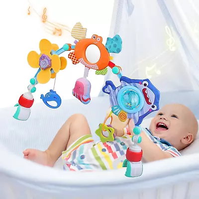 PAMIYO Baby Pram Toys Sensory Toys For Babies Baby Toys 0-6 Months+ Car Seat  • £19.64