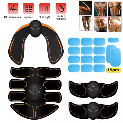 EMS Abdominal Muscle Toning Trainer ABS Stimulator Toner Fitness Binder Gym Belt • $22.68