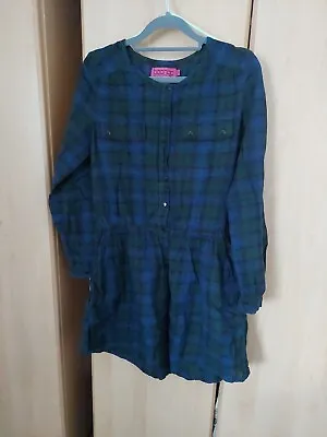 Tartan Print Smock  Shirt Dress  - Size 10  • £6