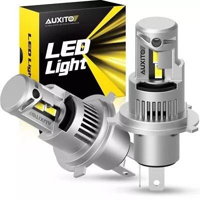 AUXITO H4/9003/HB2 LED Headlight Bulbs Dual Hi/Low White 6000K 6000LM Q16 Series • $43.23