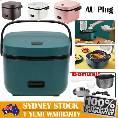 1.2L Mini Rice Cooker Travel Small Non-stick Pot Cooking Soup Rice Stews Steamer • $31.37