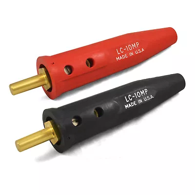 Lenco LC-10MP (Red & Black) Tapered Cable Plug For Miller Welder 05080 & 05081 • $24.90