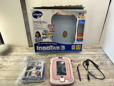 Vtech Innotab 3 Pink Games Handheld Console Learning System Free Postage • £19.99