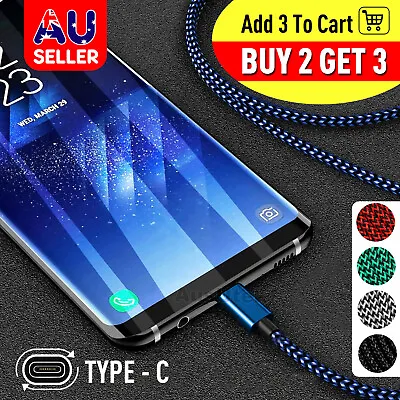 $5.99 • Buy Fast Charger USB C Type-C Data Cable For Samsung S22 S9 S10 S20 S21 Ultra Plus