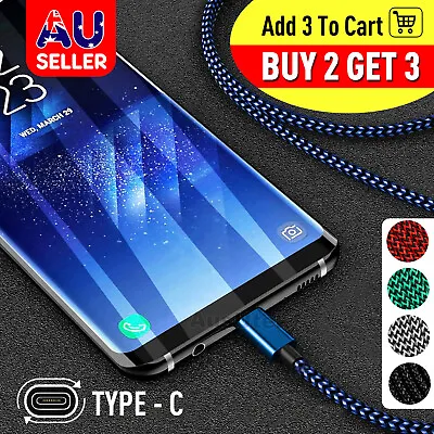 Fast Charger USB C Type-C Data Cable For Samsung S23 S22 S9 S10 S20 5G S21 Ultra • $5.99