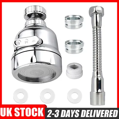 360° Swivel Water Tap Kitchen Sink Faucet Filter Extension Hose Nozzle Sprayer • £9.89