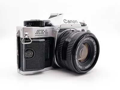 Canon AE-1 Program 50mm F1.8 Prime Lens SLR SLR SLR Camera | Maintained • £143.76