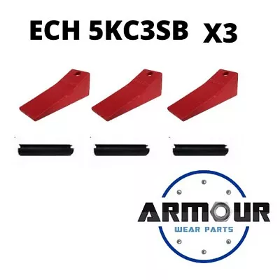 (x3) ECH 5KC3SB Chisel Bucket Tooth With Pin • $65