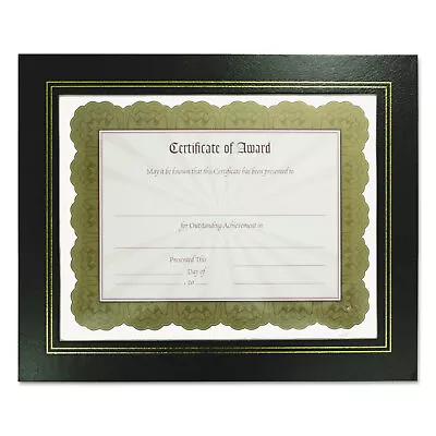 Nudell Leatherette Document Frame 8-1/2 X 11 Black Pack Of Two 21202 • $16.20