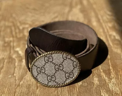 Upcycled Vintage Repurposed Gucci Fabric Belt Buckle • $75