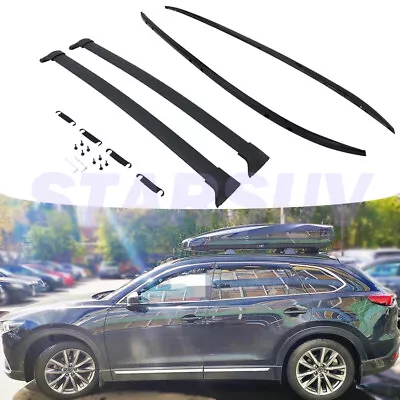 Heavy Duty Cross Bar & Roof Rail For Mazda CX-9 2016-2023 Roof Rack - Side Rail • $298