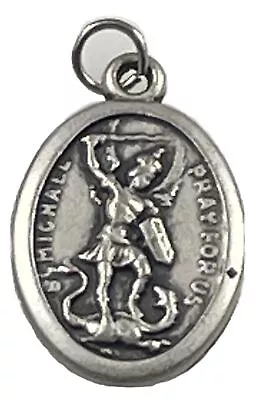 Vintage Catholic St Michael Religious Silver Tone Medal • $8.99