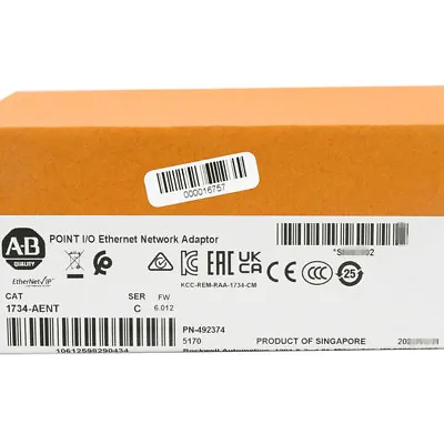 $294 • Buy 2022 New Sealed Genuine 1734-AENT POINT I/O Ethernet Network Adaptor 1734AENT