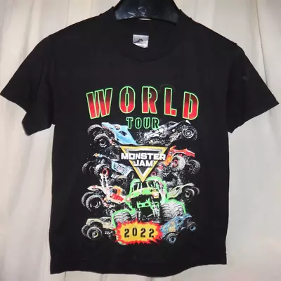 Monster Jam World Tour 2022 Kids T Shirt Size S • $22