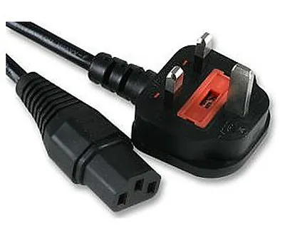 £6.49 • Buy Kettle Lead 3M Metre UK Mains Power Plug To IEC C13 Cable Cord For PC Monitor TV