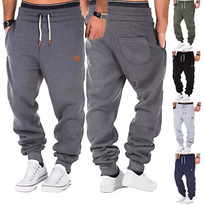 Men's Casual Joggers Pants Sweatpants Cargo Combat Loose Active Sports Trousers • $16.14