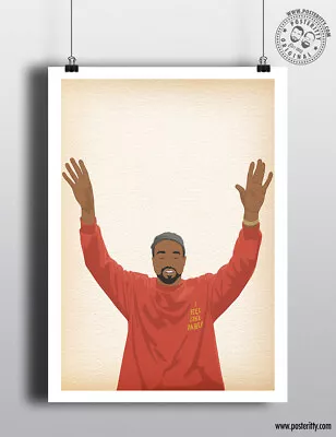 £4 • Buy KANYE WEST - Minimalist Life Of Pablo Hair Poster Minimal Posteritty Art Print