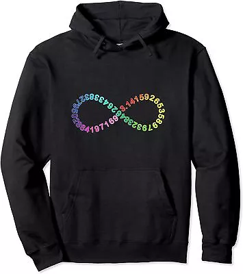 Funny Pi Day Math Digits Of Pi Infinity Rainbow Gift Unisex Hooded Sweatshirt • $34.99