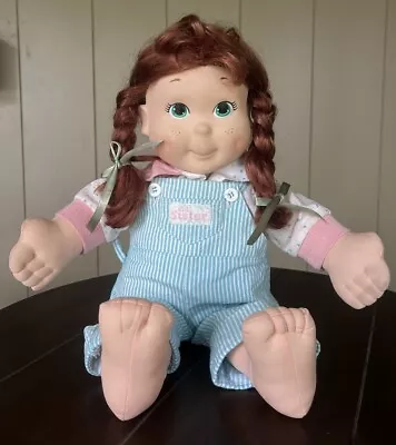 Vtg 1986 Playskool My Buddy Kid Sister Doll Auburn Brown Red Hair Green Eyes 21' • $45