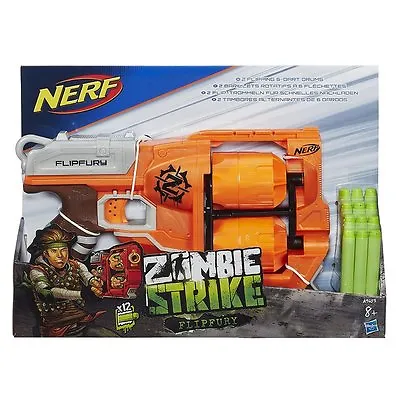 Nerf Zombie Strike Flipfury Dart Blaster Flip Fury Kids Toy Gun 2 Flipping Drums • $69.95